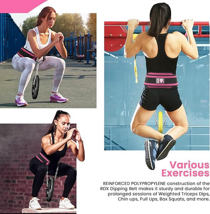 RDX Dip Belt for Weight Lifting 36 Inch 6” Padded