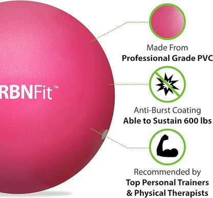 URBNFit Small Exercise Ball - 9-inch Mini Pilates