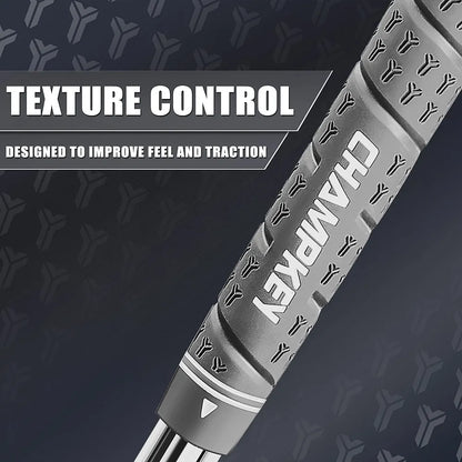 CHAMPKEY WRAP-Y Rubber Golf Grips 13 Pack Come with All Repair Kits - High Feedback and Traction Golf Club Grips