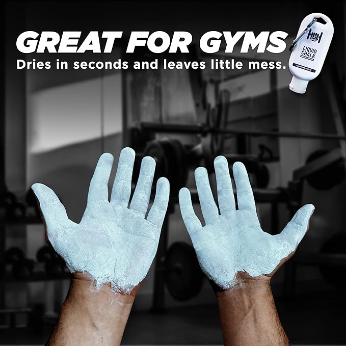 Inill - Liquid Chalk for Weightlifting, Powerlifting, and Rock Climbing, Non-Toxic and Non-Staining, Gym Chalk for Exercise and Workout, Lifting Chalk - 50 ml