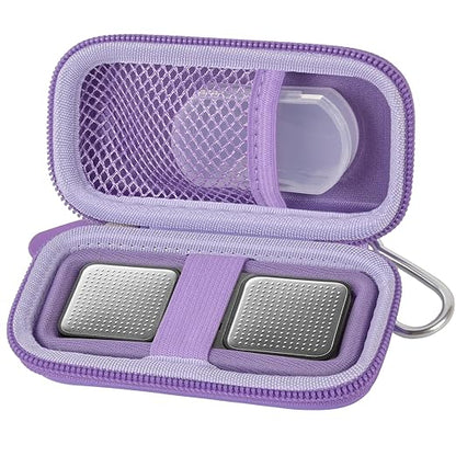 PAIYULE Heart Rate Monitor Case for AliveCor for KardiaMobile 1L 6L Personal EKG Monitor Storage Holder Fits for Cardiac Mobile Portable Heart Rate Monitor Bag Organizer (Pill Box Included) Purple