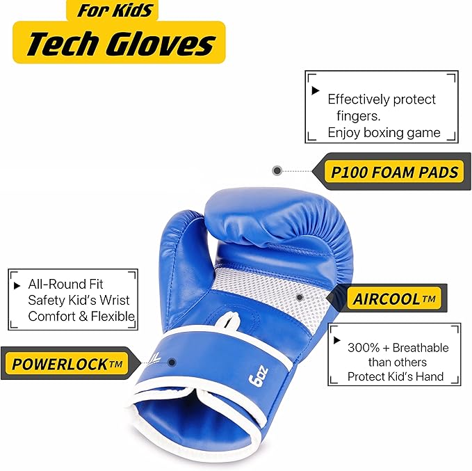 Upgrade Kids Boxing Gloves for 3-8 Year Boys and Girls, Toddler Boxing Gloves for Kids Training, Boxing Gloves Kid Sparring for Punching Bag, Kickboxing, Muay Thai, MMA