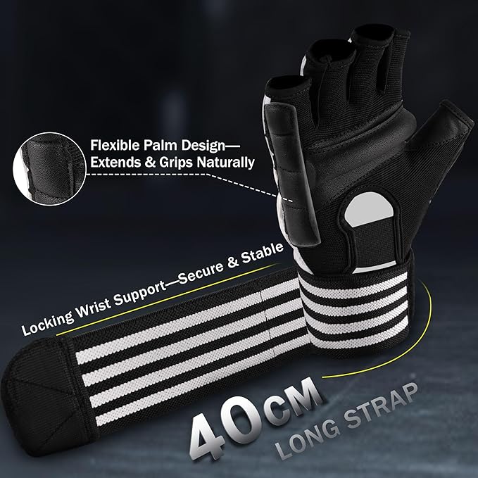 Xinluying Punch Bag MMA Gloves Half Finger Adjustable Mitts Wrist Support Boxing Gloves Open Palms for Sparring Martial Arts Taekwondo Punching Bag Training for Men Women