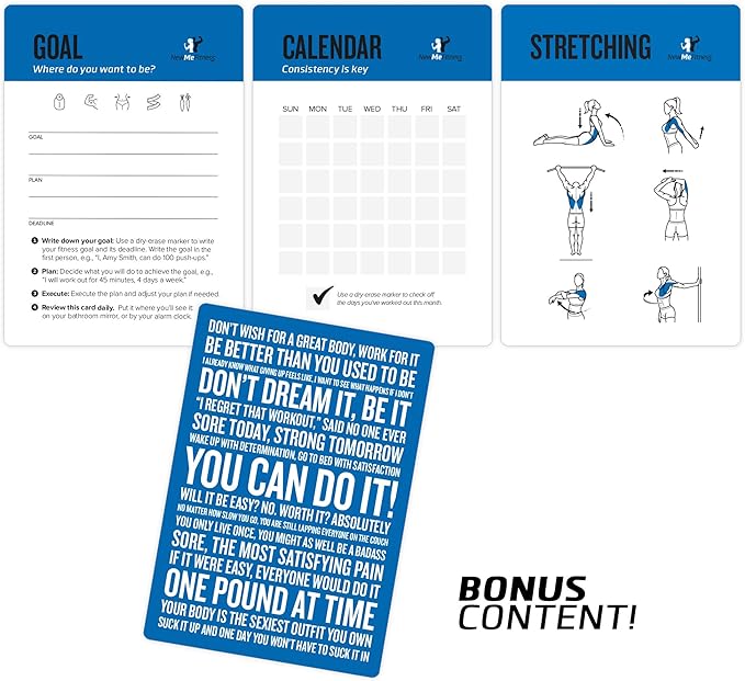 NewMe Fitness Cable Workout Cards