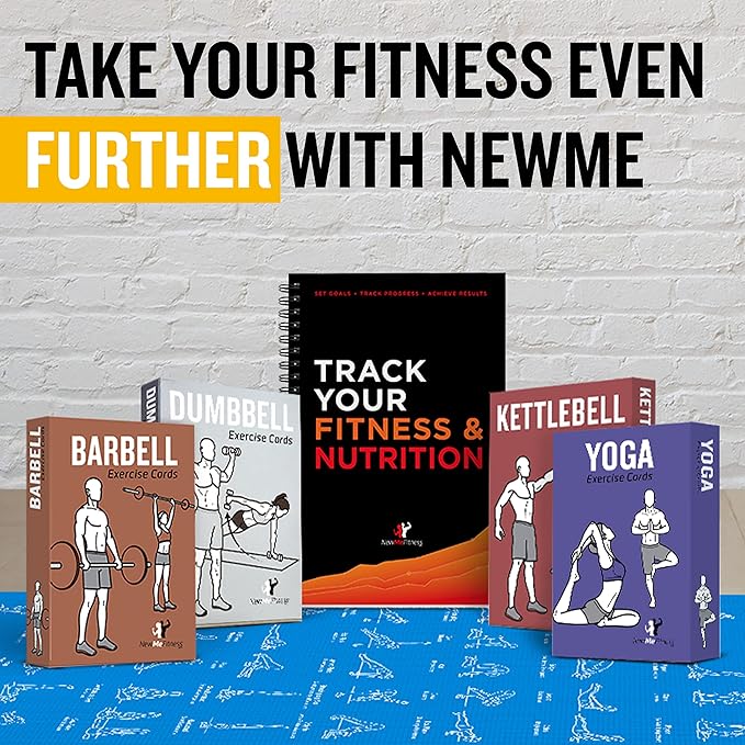 NewMe Fitness Dumbbell Workout Cards, Instructional Fitness Deck for Women & Men, Beginner Fitness Guide to Training Exercises at Home or Gym (Dumbbell, Vol 2)
