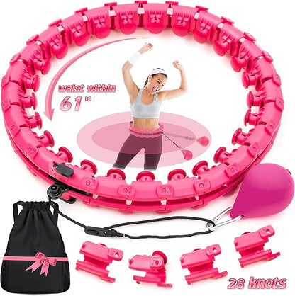 28 Detachable Knots Smart Weighted Hula Hoops