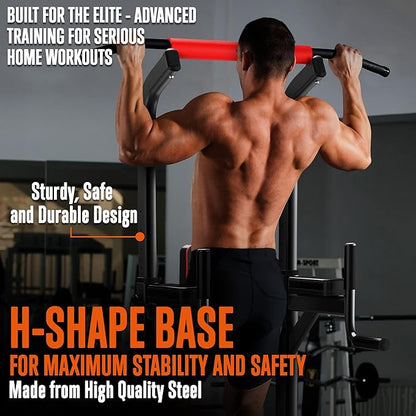 SQUATZ Pull-Up Workout Station with Bench - Multifunctional