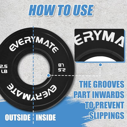 Black Change Weight Plates 1.25LB 2.5LB 5LB Set