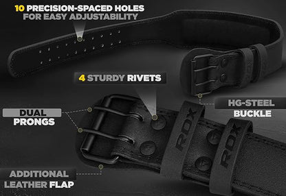 RDX Weight Lifting Belt Gym Fitness 4” 6” 6” Padded 10 Adjustable