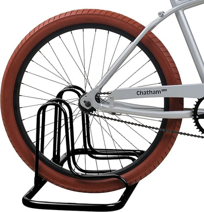 Retrospec Stash Rack 2, 4 & 5 Bike Floor Stand Bicycle Storage Organizer for Mountain Bike, Road Bike, Weather Resistant Fine Powder Steel Coating Fits Wheels up to 3"