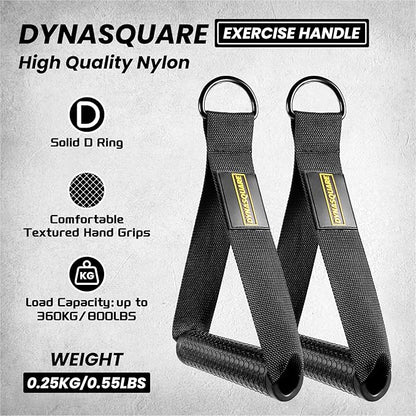 Cable Machine Attachments Combo, Heavy Duty Solid Steel LAT Pulldown Attachments with Exercise Handles & Ankle Straps, Home Gym Machine Accessories
