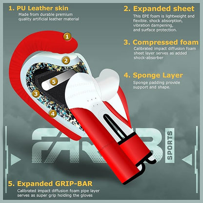 Farabi Sports Kids Boxing Gloves 4, 6, 8-oz Boxing Gloves for Kids Junior Boxing Gloves Youth Boxing Gloves Boys and Girls Boxing Training Gloves for MMA Muay Thai & Punching Bag