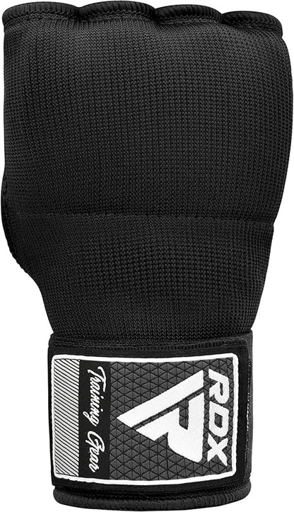 RDX Gel Boxing Hand Wraps Inner Gloves Men Women, Quick 100cm Long Wrist Straps, Elasticated Padded Fist Under Mitts Protection, Muay Thai MMA Kickboxing Martial Arts Punching Training Bandages
