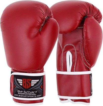 Be Smart Kids Boxing Gloves 4-12 Years 4oz 6oz Training Gloves for Children Sparring Youth Boxing Gloves Junior Training Mitts Punch PU Leather MMA Muay Thai Kick Boxing