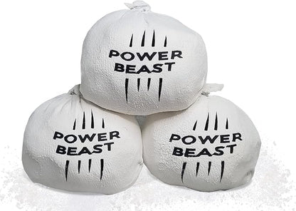 POWER BEAST 3X Chalk Ball, Boulder Chalk, Sport Chalk, Gymnastics, Rock Climbing, Weightlifting, Climbing, Pole Dance, Bodybuilding, Tennis, Padel, Cross Training, Gym.