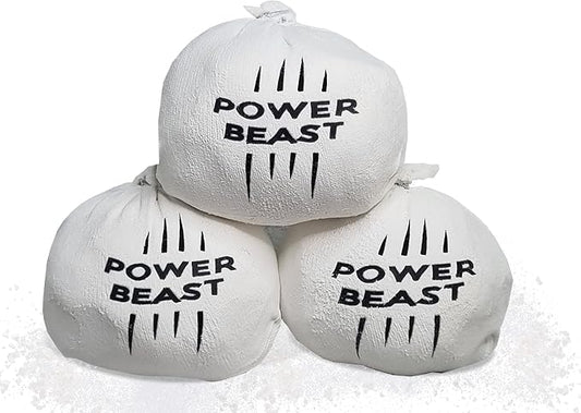 POWER BEAST 3X Chalk Ball, Boulder Chalk, Sport Chalk, Gymnastics, Rock Climbing, Weightlifting, Climbing, Pole Dance, Bodybuilding, Tennis, Padel, Cross Training, Gym.
