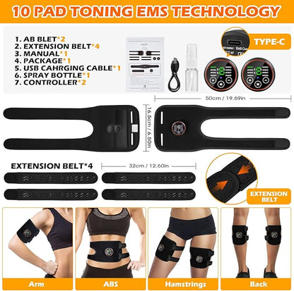 ABS Stimulator Muscle Toner Flex Fitness Belt