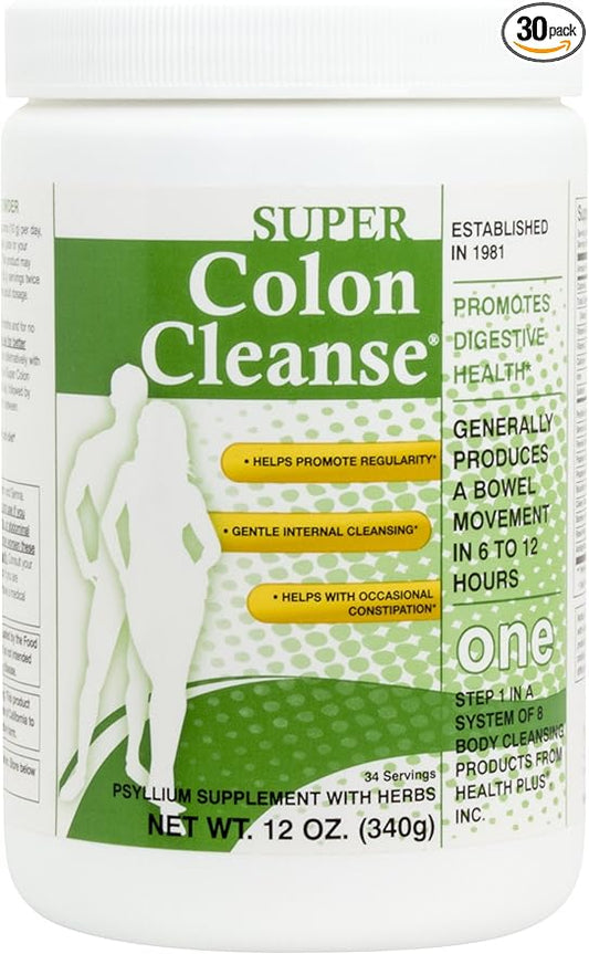 Super Colon Cleanse: Colon Cleanse w/Herbs & Acidophilus, 12 oz (4 pack)
