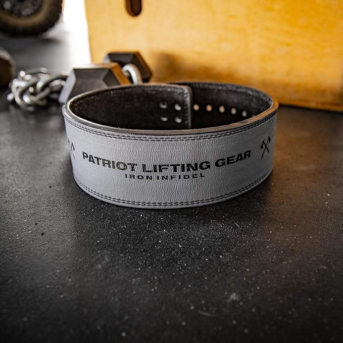 Weight Lifting Belt - Lever Gym Belt for Weightlifting 10mm Leather 4 Inches