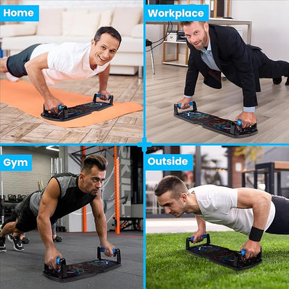Solid Push Up Board with Automatic Smart Counter, Foldable Push Up Board, Push Up Bar at Home Gym, Professional Strength Training Equipment For Man and Women, Gift for Boyfriend
