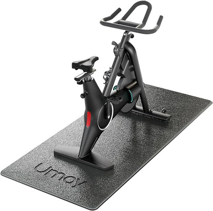 UMAY Fitness Workout Mat for Pelton Bike Treadmill 5mm Thick,