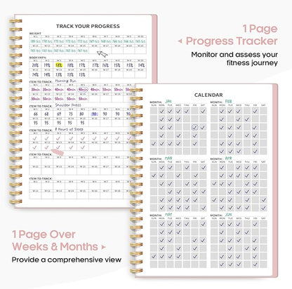 Fitness Workout Journal for Women & Men A5(5.5" x 8.2") Workout