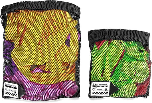 Sanabul Handwrap Laundry Bag Mesh Boxing Glove Hand Wrap Wash Bag with Zipper - Black, Standard