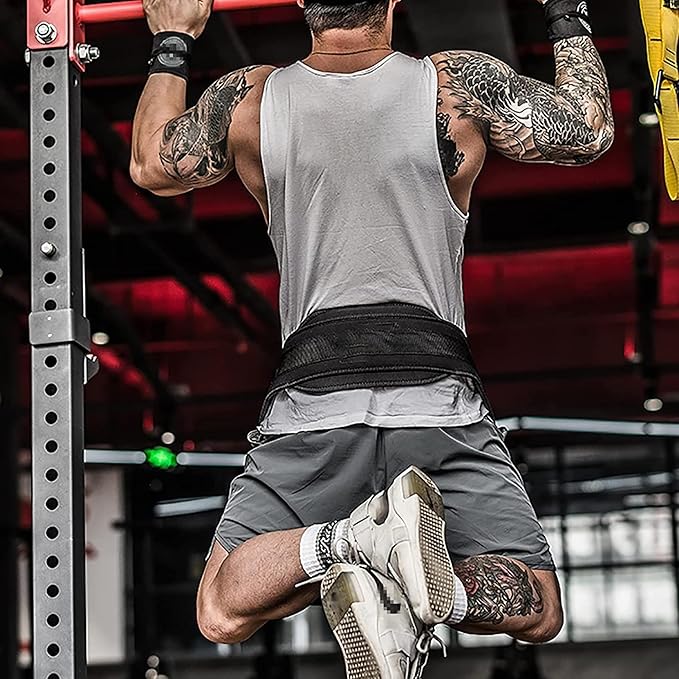 Dip Belt For Weightlifting - 37'' Chain Pull 550lbs Weight