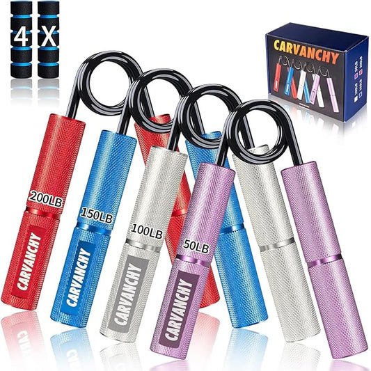 Grip Strength Trainer Set 50-300LB(6 Pack),