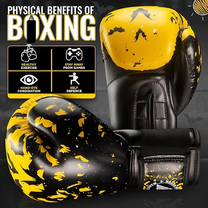 WYOX Kids Boxing Gloves 4oz 6oz 8oz – Youth Punching Gloves for Boys & Girls Ages 3–15 – Sparring Gloves for Punching Bag, Kickboxing, Muay Thai, MMA – Boxing Gloves for Kids Training Set