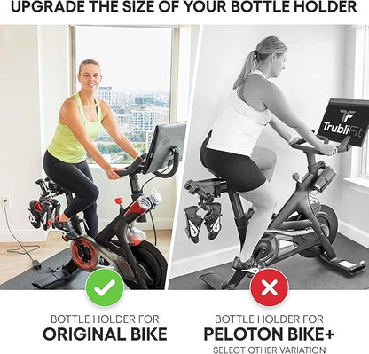 Extra Large Bottle Holders for Peloton Bike for Original Peloton or Peloton Bike+ - All Metal Design - Fits YETI + Nalgene + Hydro Flask (Original Peloton Bike)