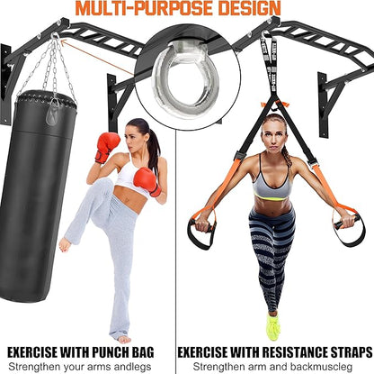 Pull Up Bar Wall Mounted 600 Lbs,