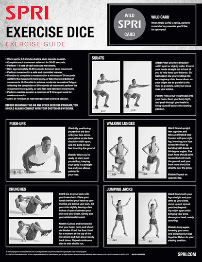 SPRI Exercise Dice (6-Sided) - Game for Group