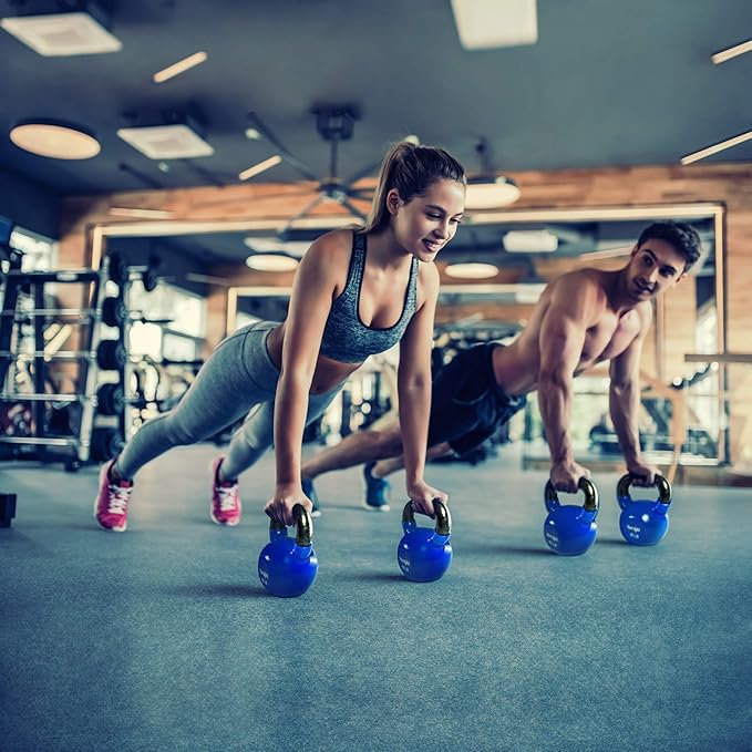 Yes4All Kettlebell Set Vinyl Coated Weights Combo