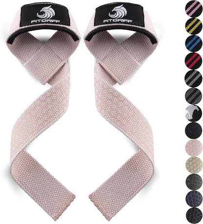 Fitgriff® Lifting Wrist Straps for Weightlifting, Gym, Deadlift, Workout (Made of Premium Cotton & Padded) - Men & Women