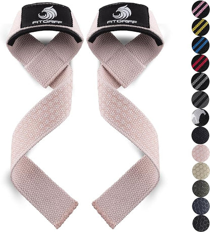 Fitgriff® Lifting Wrist Straps for Weightlifting, Gym, Deadlift, Workout (Made of Premium Cotton & Padded) - Men & Women
