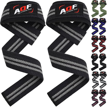 Lifting Wrist Straps for Weightlifting, Powerlifting & Deadlifts – 23” Neoprene Padded Cotton Straps for Strength Training & Gym Workouts - Maximum Grip Support for Men & Women