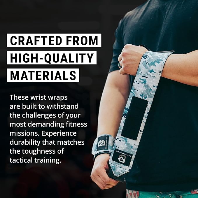 Weightlifting Workout Wrist Brace - Adjustable, One Size Fits All - Comfort Wrist Wraps for Weightlifting with Thumb Loop, Lifting Wrist Straps