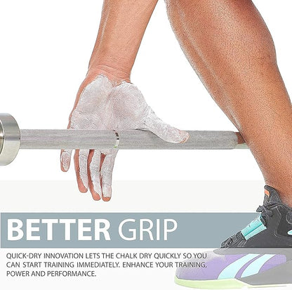 WARM BODY COLD MIND Premium Liquid Chalk for Weight Lifting - Hand Grip for Cross Training, Climbing, Gymnastics, Weightlifting, Powerlifting, Deadlift, Pole Dancing, Sport Gym, Fitness