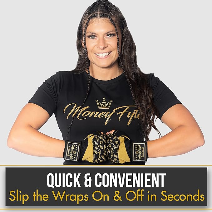 Quick Gel Boxing Wraps Under Boxing Gloves - Kickboxing MMA Muay Thai - Fist, Knuckle, Wrist Wrap Protection Inner Glove Hand Wraps - Men Women Kids