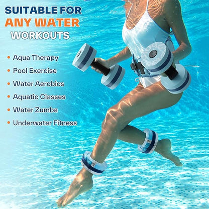 Sportneer Water Aerobics Pool Exercise Equipment New 6-Piece