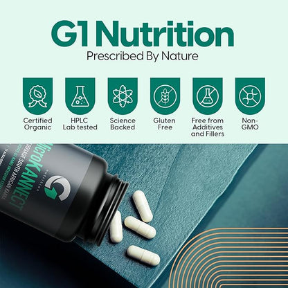 Micro Kannect Capsules with 3% Kanna Alkaloid| Elevates Mood, Boosts Energy Levels, Enhances Mental Clarity | Sceletium Tortuosum Daily Supplements for Men & Women 60 Servings