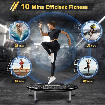 BCAN 36/38 Mini Trampoline Rebounder Trampoline for Adults 170lbs/300lbs Small