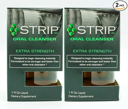 Wellgenix Strip Detox Oral Cleanser Extra Strength Instant Cleansing - Potent Deep System Cleanser - Formulated to Be Strong (1 oz) (2 Pack)