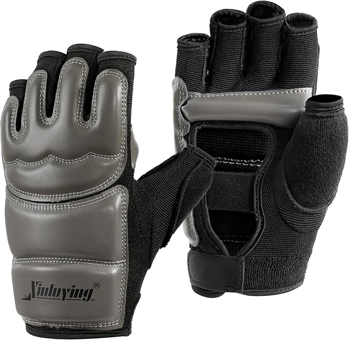 Xinluying Punch Bag Taekwondo Karate Gloves for Sparring Martial Arts Boxing Training Fingerless Women Kids