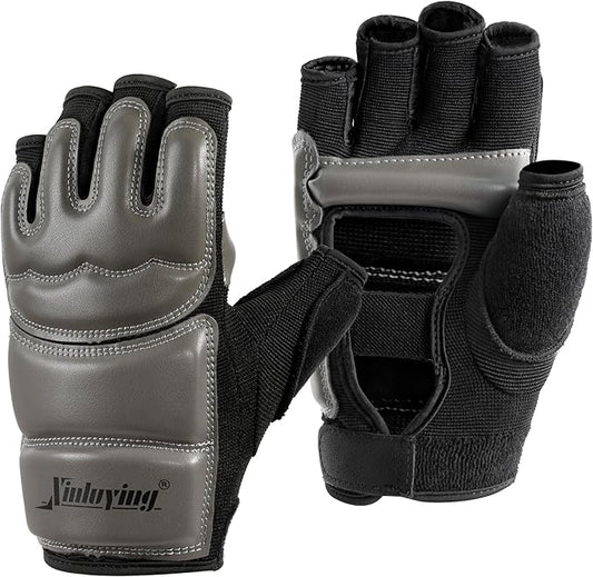 Xinluying Punch Bag Taekwondo Karate Gloves for Sparring Martial Arts Boxing Training Fingerless Women Kids