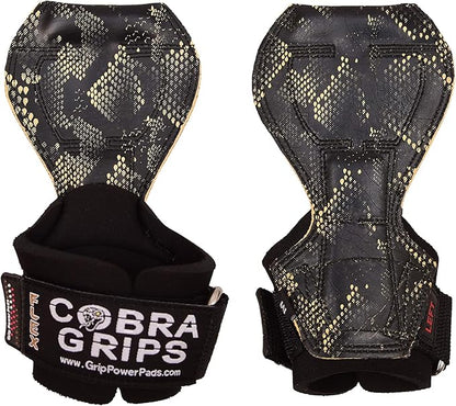 2018 Cobra Grips Flex Model Weight Lifting Gloves Heavy Duty Straps Alternative Power Lifting Hooks for Deadlifts with Padded Wrist Wrap Support Bodybuilding