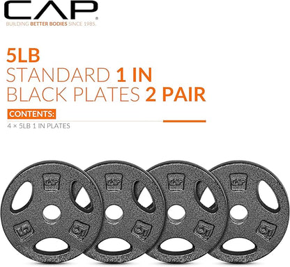 CAP Barbell Standard 1-Inch Grip Weight Plates