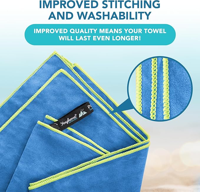 Youphoria Microfiber Travel Towel Fast Drying Lightweight -