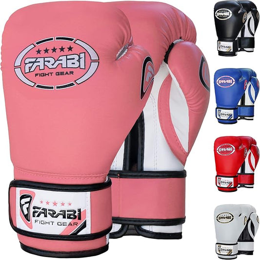 Farabi Sports Kids Boxing Gloves 4, 6, 8-oz Boxing Gloves for Kids Junior Boxing Gloves Youth Boxing Gloves Boys and Girls Boxing Training Gloves for MMA Muay Thai & Punching Bag